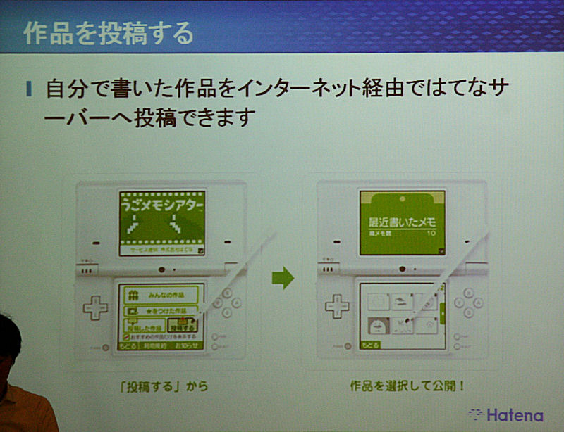 うごメモシアターは、作成したうごメモを投稿、共有できる。サイトははてなが管理