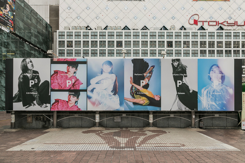 Perfume、渋谷の街をジャック！幻想的なポスター多数登場