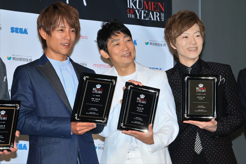 杉浦太陽、石田明（NON STYLE）、SEIKIN【撮影：小宮山あきの】
