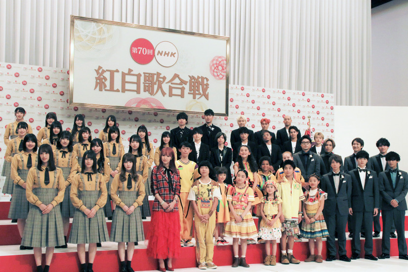 『第70回NHK紅白歌合戦』の出場アーティスト【撮影：小宮山】
