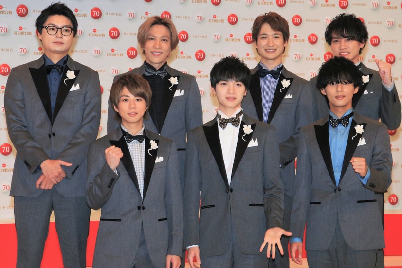 Kis-My-Ft2（北山宏光、藤ヶ谷太輔、玉森裕太、二階堂高嗣、千賀健永、宮田俊哉、横尾渉）【撮影：小宮山あきの】