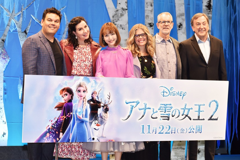 神田沙也加、ピーター・デル・ヴェッコ、クリス・バック＆ジェニファー・リー、ロバート・ロペス＆クリステン・アンダーソン=ロペス【撮影：こじへい】
