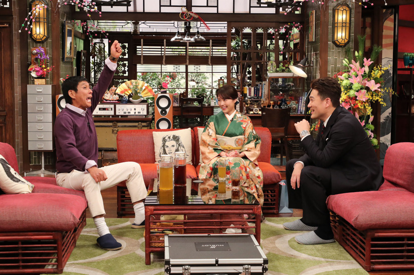 『さんまのまんま』新春SPに石原さとみと有村架純が晴れ着姿で出演！