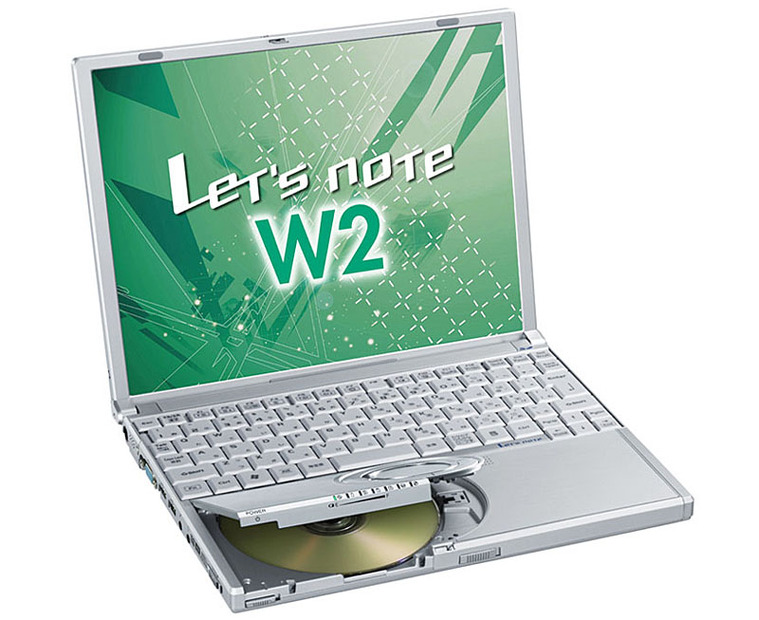 12.1型XGA液晶、DVDスーパーマルチドライブ搭載のLet'snote W2F