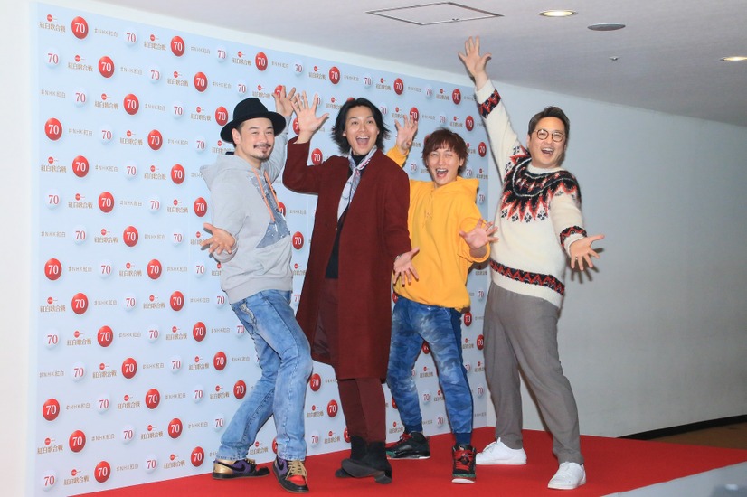 純烈（酒井一圭、白川裕二郎、後上翔太、小田井涼平）【撮影：小宮山あきの】