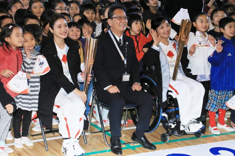 東京2020 聖火リレー公式アンバサダー学校訪問イベント【撮影：小宮山あきの】