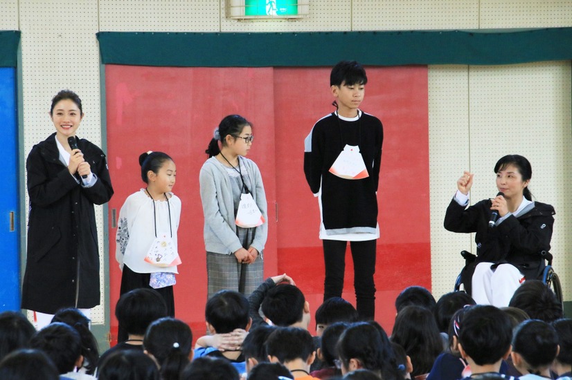 東京2020 聖火リレー公式アンバサダー学校訪問イベント【撮影：小宮山あきの】