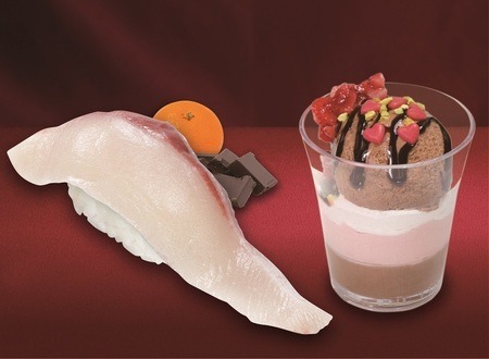 くら寿司、バレンタイン商品としてチョコ＆みかんを食べた「ぶり」発売