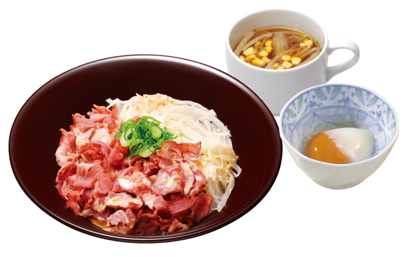 すき家、スモークポークを使った「ニューヨークポーク丼」新発売