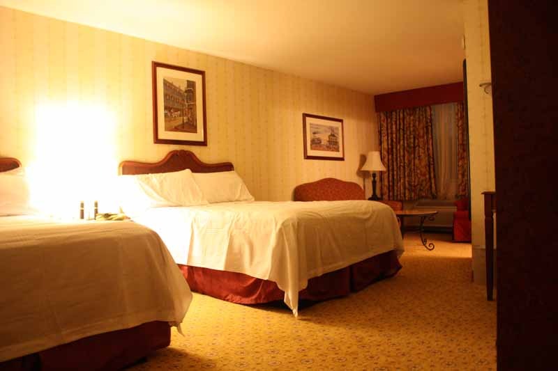 The Orleansは地元の人に人気が高いカジノ付きリゾートホテルだ。豪華な部屋に慣れていないせいか気後れして眠れず、部屋の奥にあるソファで眠る