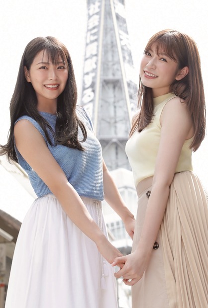 「B.L.T.2020年11月号増刊 NMB48 10周年記念表紙版」タワーレコード オンライン購入特典ポストカード【白間美瑠＆吉田朱里（NMB48）】（C）東京ニュース通信社