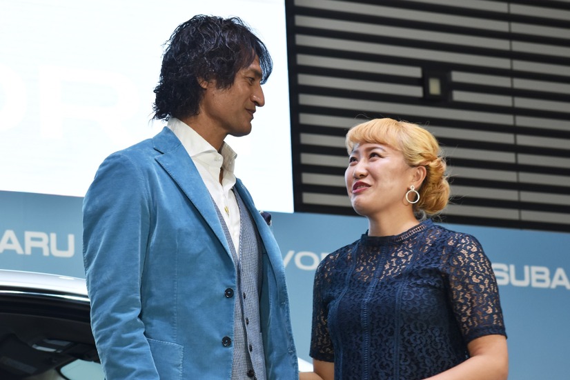 丸山桂里奈、本並健治【撮影：こじへい】