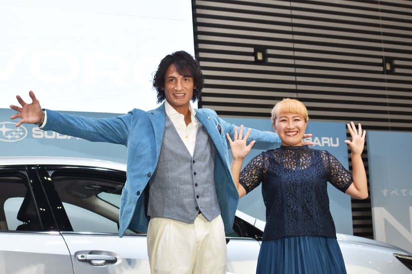 丸山桂里奈、本並健治【撮影：こじへい】