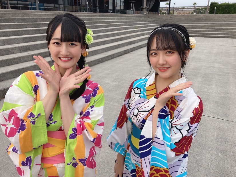 STU48・石田千穂＆信濃宙花 （C）STU