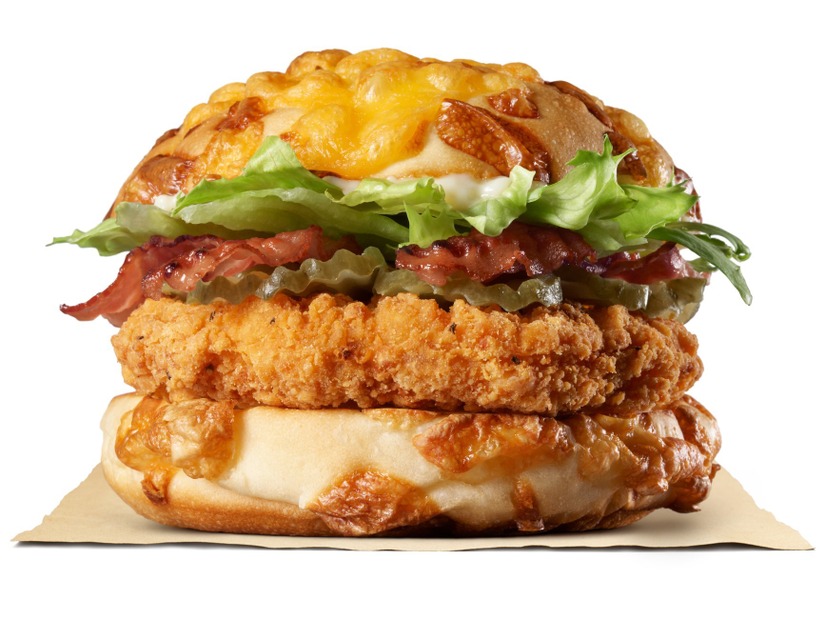 バーガーキング、「チキン・デ・アグリーバーガー」新発売！チーズバンズでチキンパティをサンド