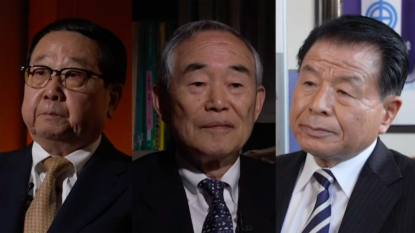左から）警視庁捜査第一課元理事官・大峯泰廣氏、捜査第一課元管理官・廣瀬泰教氏、成城警察署元署長・土田猛氏（C)フジテレビ