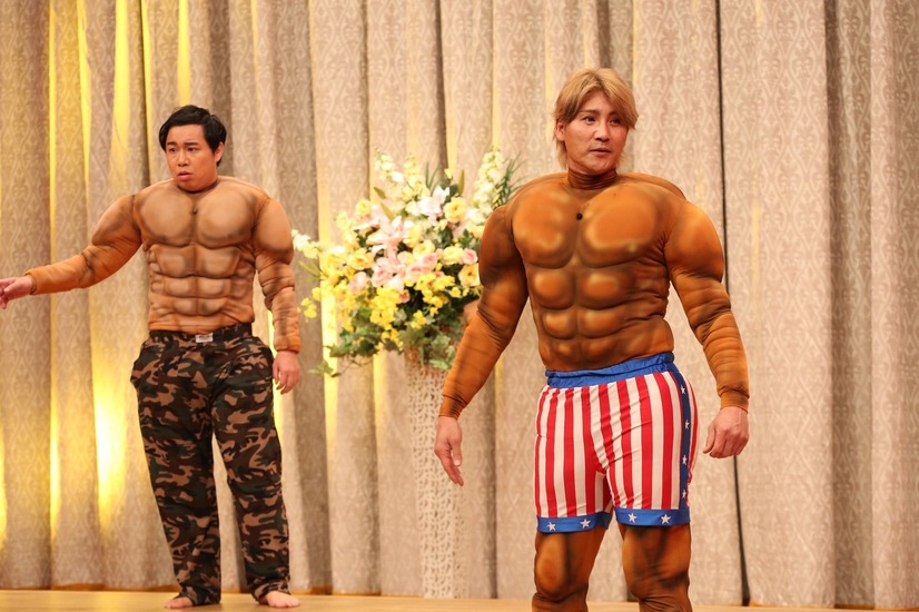 「全日本ボキャビルダー選手権」左から）せいや、新庄（C）フジテレビ