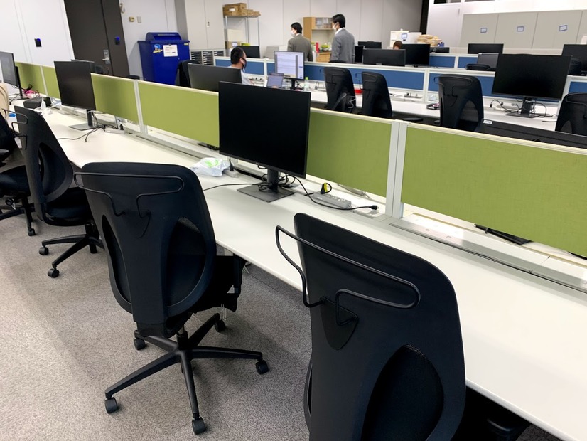 快適に作業できる高品質なチェアを採用している