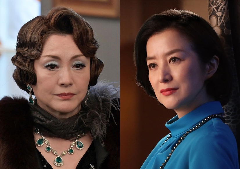 左から）松坂慶子、鈴木京香（C）フジテレビ