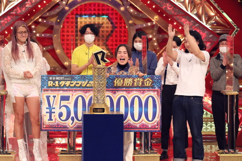 『R-1グランプリ2021』優勝発表の瞬間（C）カンテレ