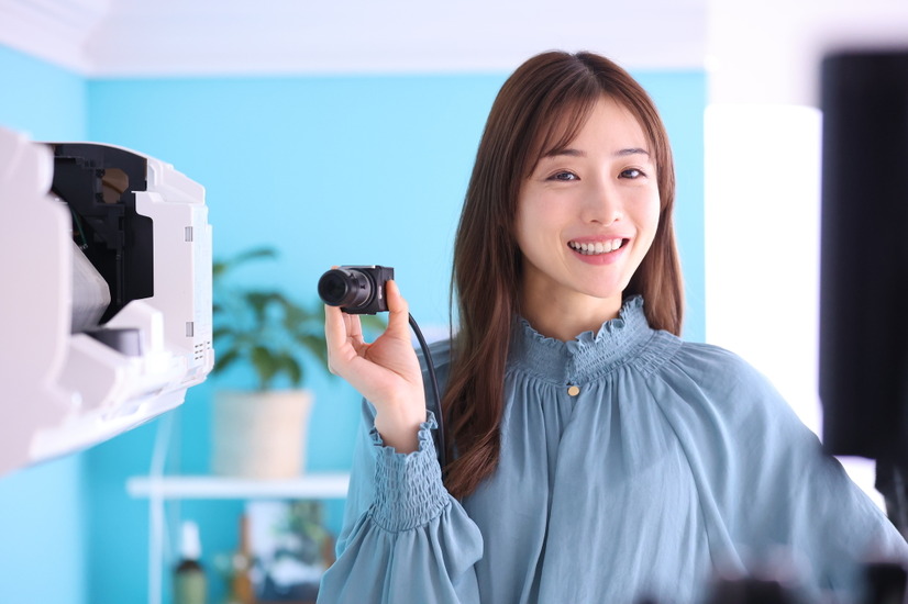 CM「白くまくん『こう見えてお掃除中』篇」メイキングカット