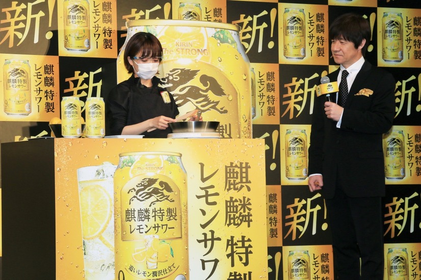 ｢新!麒麟特製レモンサワー“麒麟特製のつくり方”体験会｣【撮影：小宮山あきの】