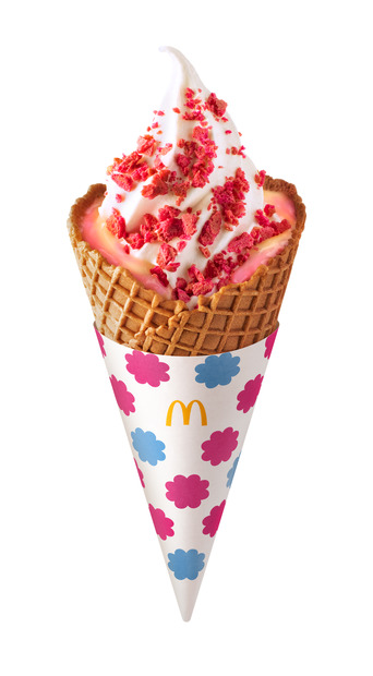 マクドナルド＆不二家「ミルキー」初コラボ！期間限定マックシェイク＆ワッフルコーン登場