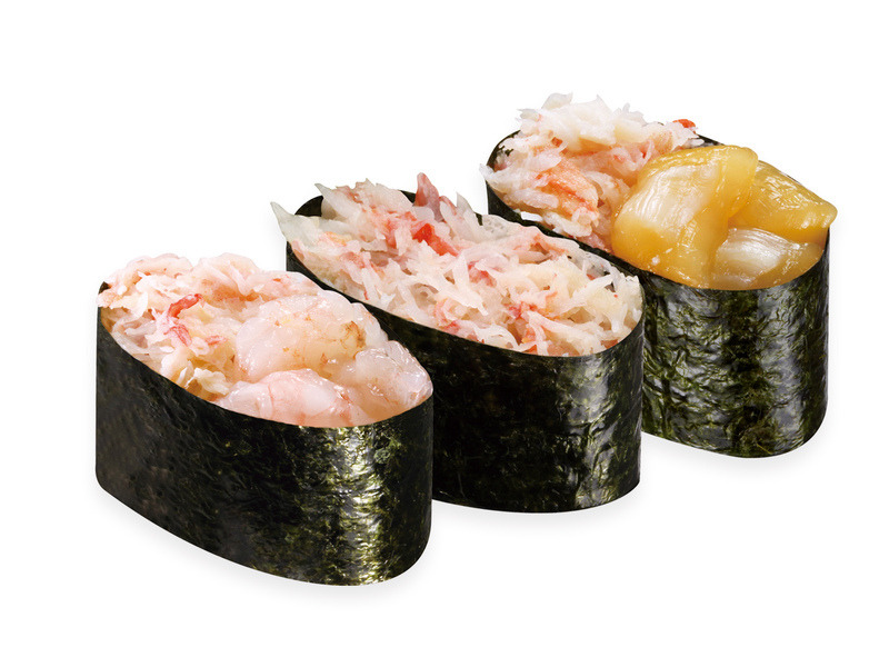 贅沢かに三種盛り 220円