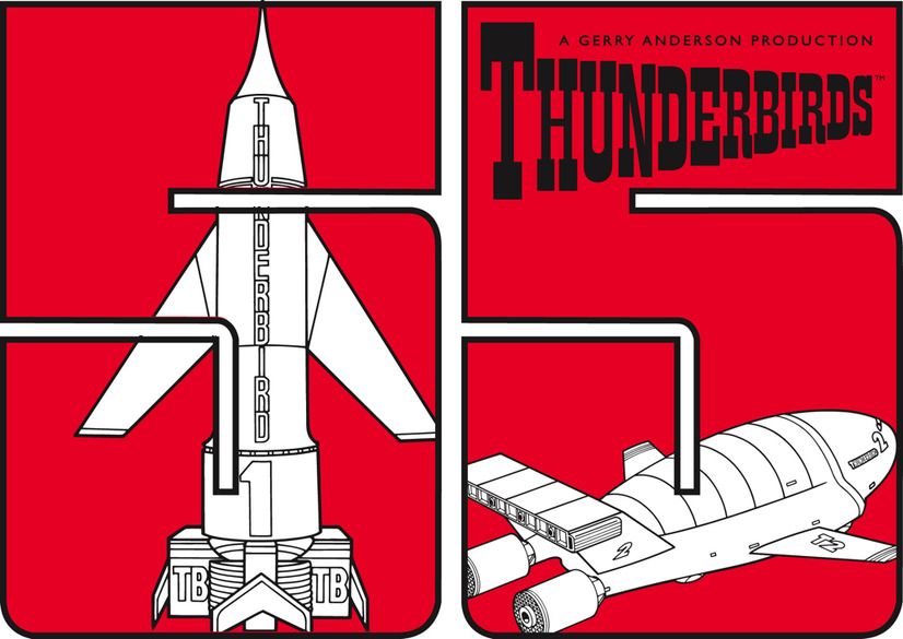 サンダーバード55周年プロジェクトロゴ　Thunderbirds and （C）ITC Entertainment Group Limited 1964,1999 and 2021.Licensed by ITV Ventures Limited. All rights reserved.