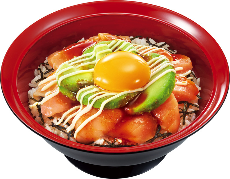アボカドユッケサーモン丼
