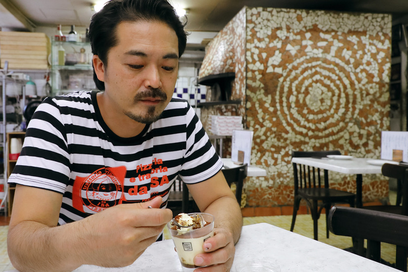 「ANYTIME DOLCE ダイーサ山本シェフ監修 マンマ直伝手作り仕立てのティラミス」を味わうピッツエリア エ トラットリア ダイーサ」山本シェフ