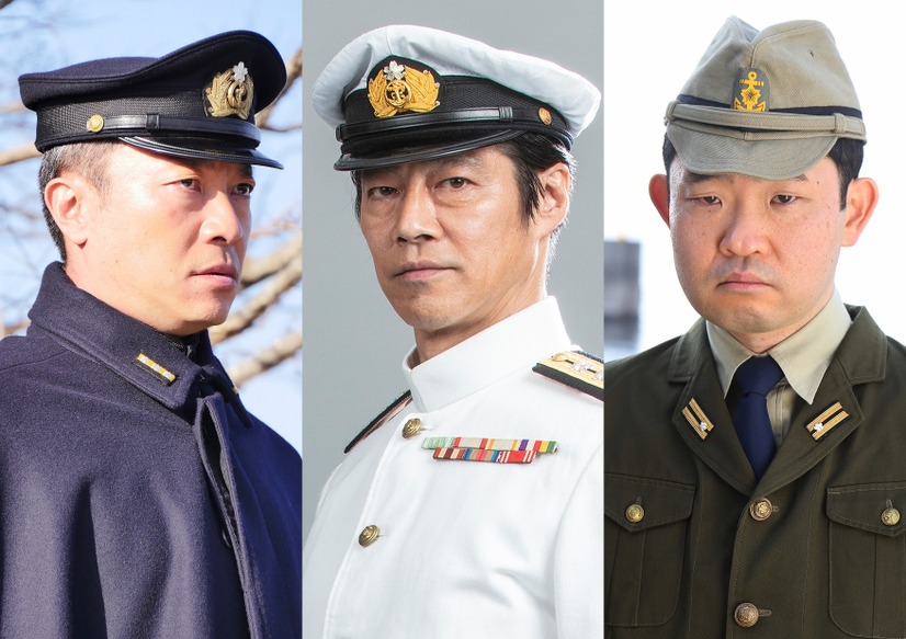 左から）音尾琢真、堤真一、今野浩喜（C）フジテレビ