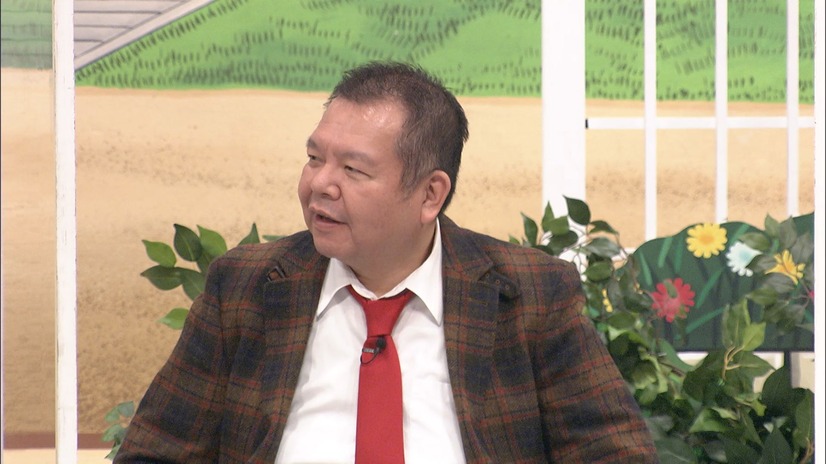 真顔で女子会の感想を述べる今別府直之（C）MBS