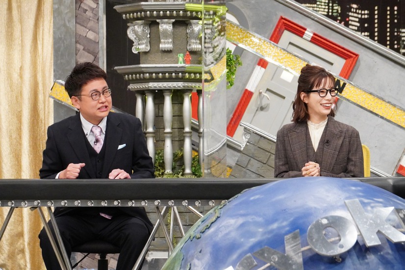 左から）橋本直（銀シャリ）、桜井ユキ（C）フジテレビ