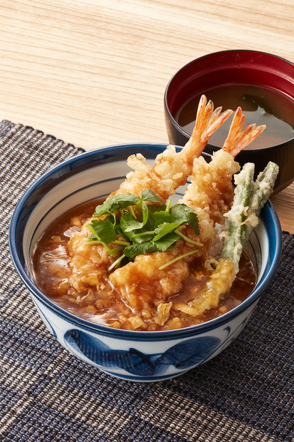 あんかけ海老天丼