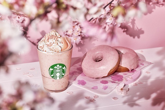 スタバから春の新作！「さくら ストロベリー 白玉 フラペチーノ」15日から