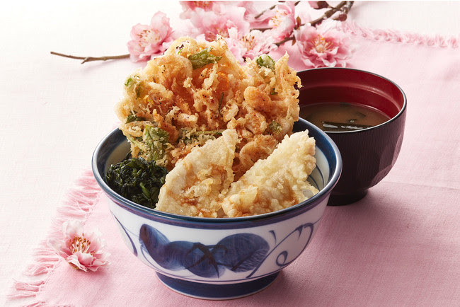 桜海老天丼（広島菜付）