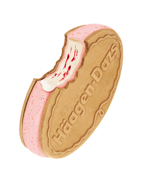 ハーゲンダッツ、クリスピーサンド新商品「ストロベリーチーズケーキ」15日発売