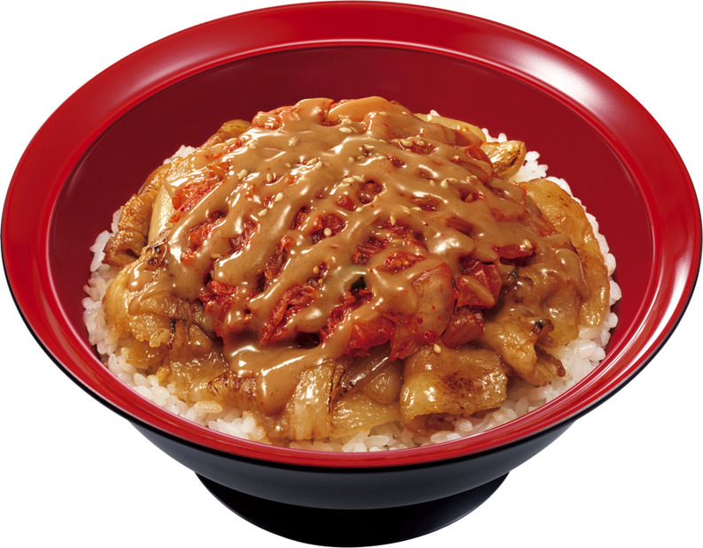 ゴマだれ・キムチ豚カルビ丼