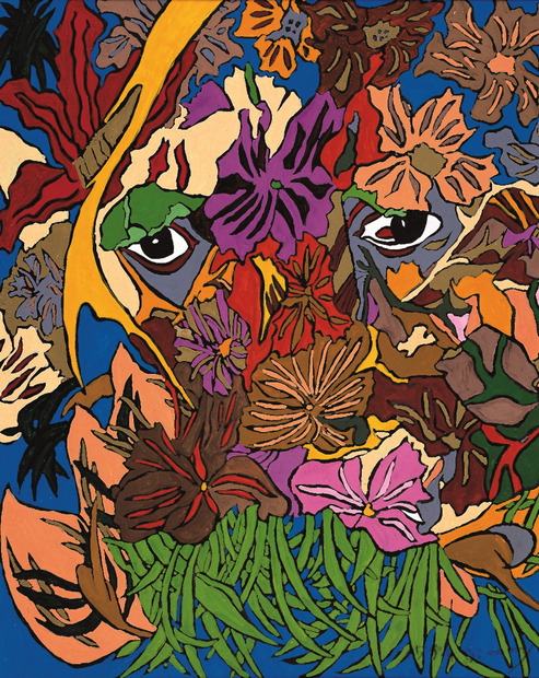 ジャングルの眼　1994　水彩・紙　45.2×37.0cm