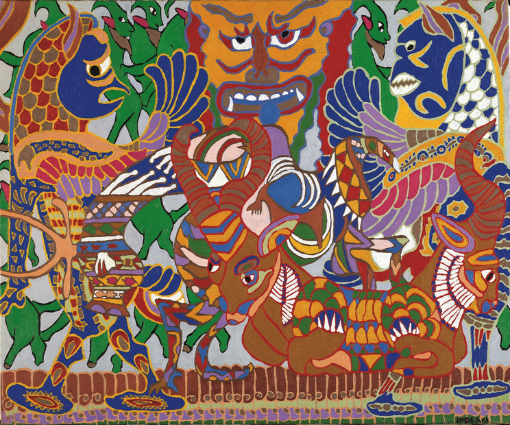 シンガポール1998　油彩・キャンバス　50.0×60.5cm