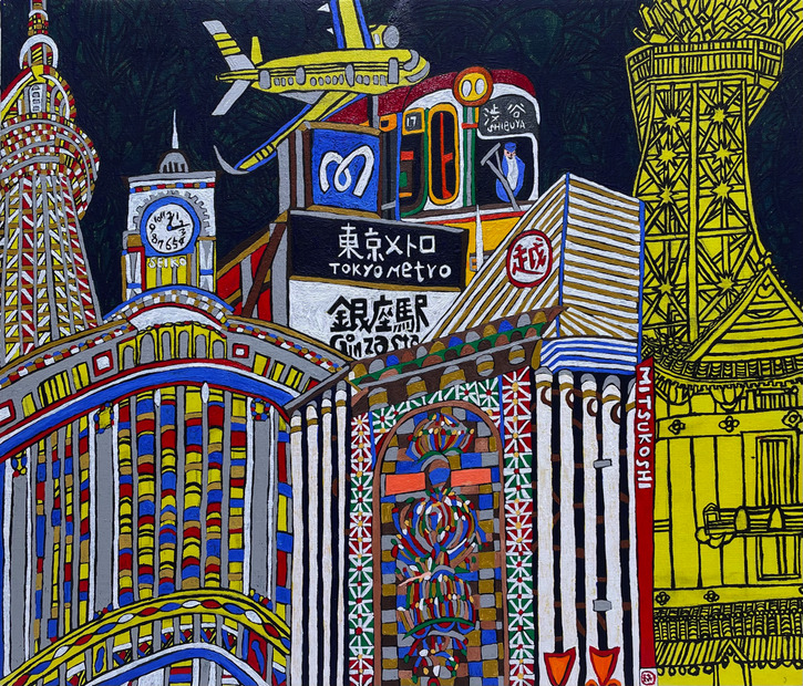 THE 銀座2022　アクリル・キャンバス　45.5×53.0cm