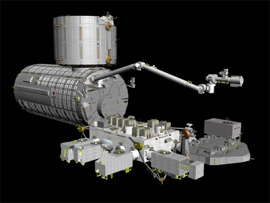 国際宇宙ステーション「きぼう」イメージ図