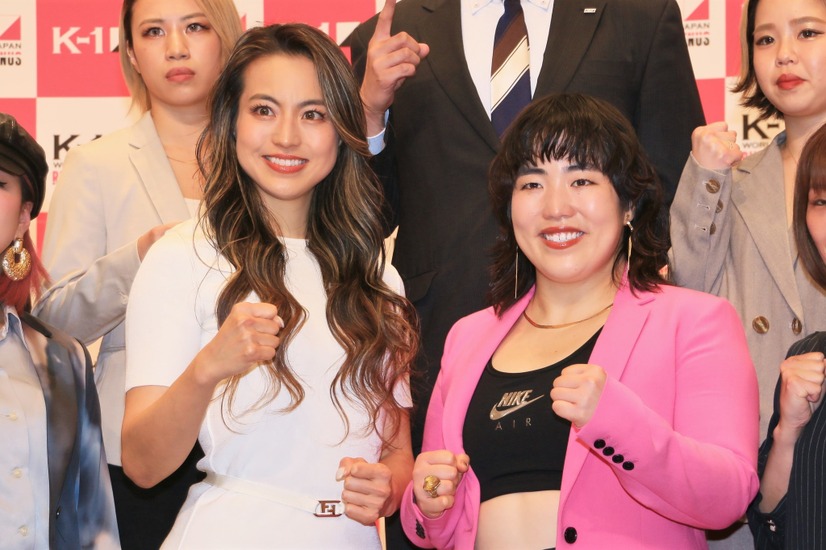 K-1初の女子大会「K-1 RING OF VENUS」のアンバサダー就任会見【撮影：小宮山あきの】