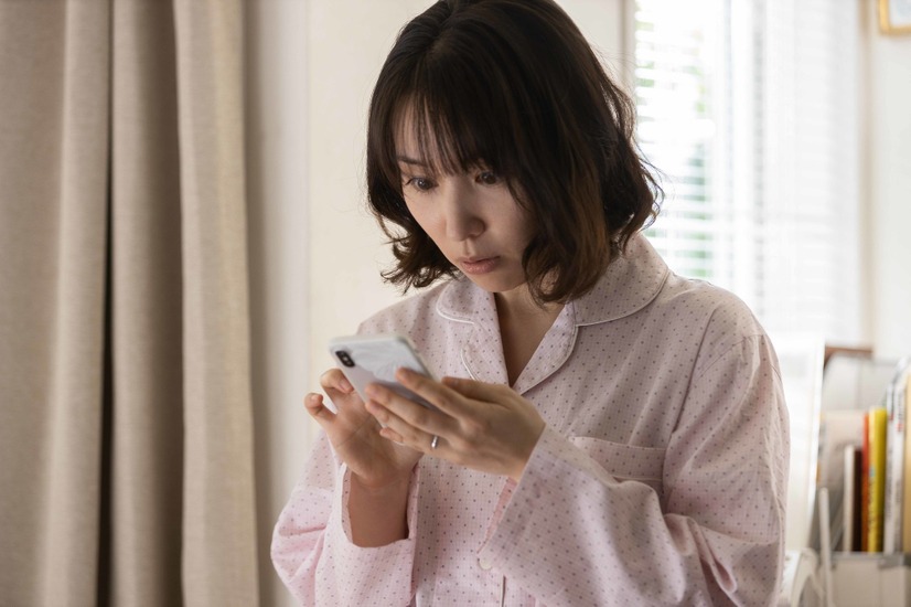 【第１話】「マッチングアプリ」徳永えり（c）フジテレビ