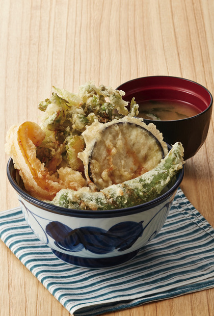 国産夏野菜の天丼