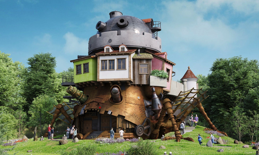 「ハウルの城」のCGパース（C）Studio Ghibli