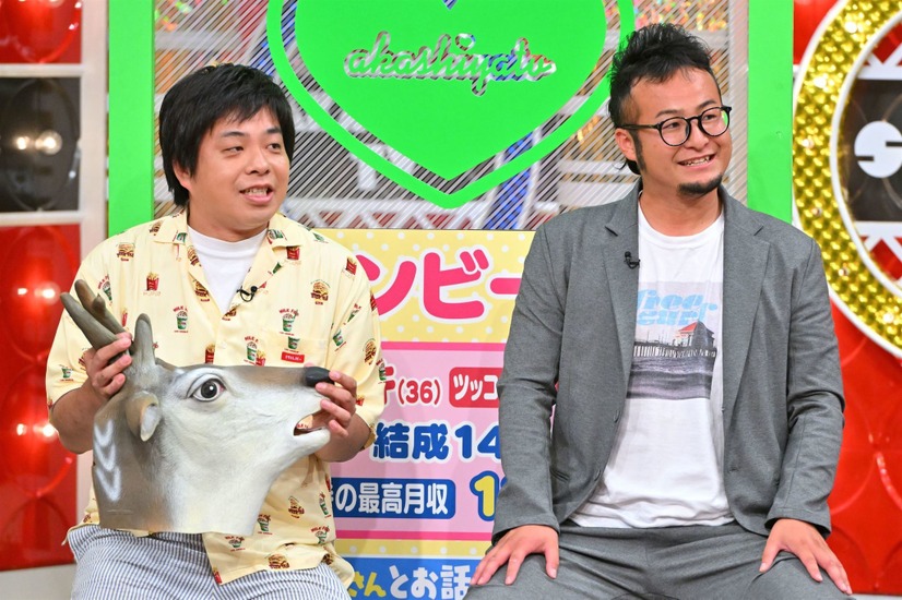 （左から）バンビーノ／藤田ユウキ、石山タオル（C）MBS