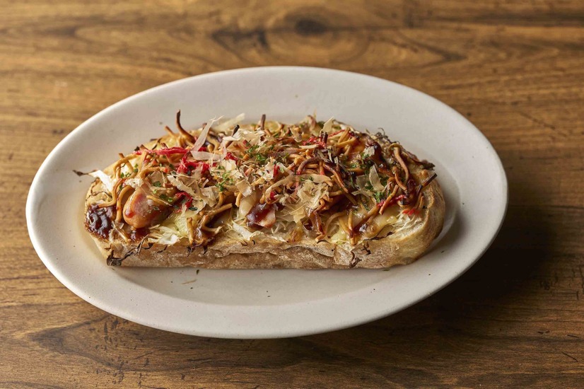 ベビースターもんじゃ焼き風タルティーヌ