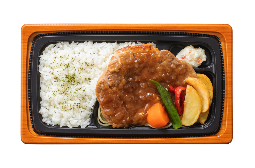 赤ワイン仕立てのオニオンソース ポークソテー弁当